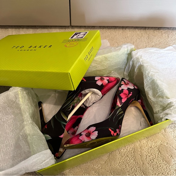 TED BAKER NEEVO 3 FLORAL HEELS - Picture 7 of 8